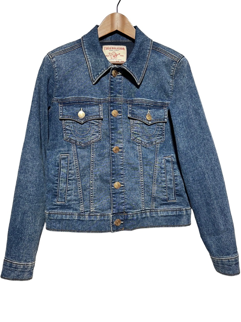 TRUE RELIGION Denim Jacket Y2K Western Indie Classic Trucker
